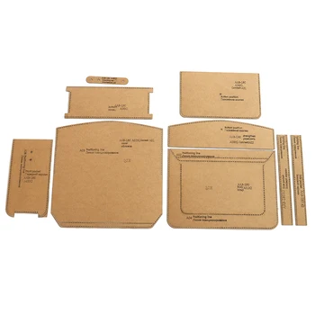 

New Fashion Shoulder Bags Crossbody Bag DIY Leather Tool Acrylic and Kraft Paper Template Handmade Leather Craft Bag Template