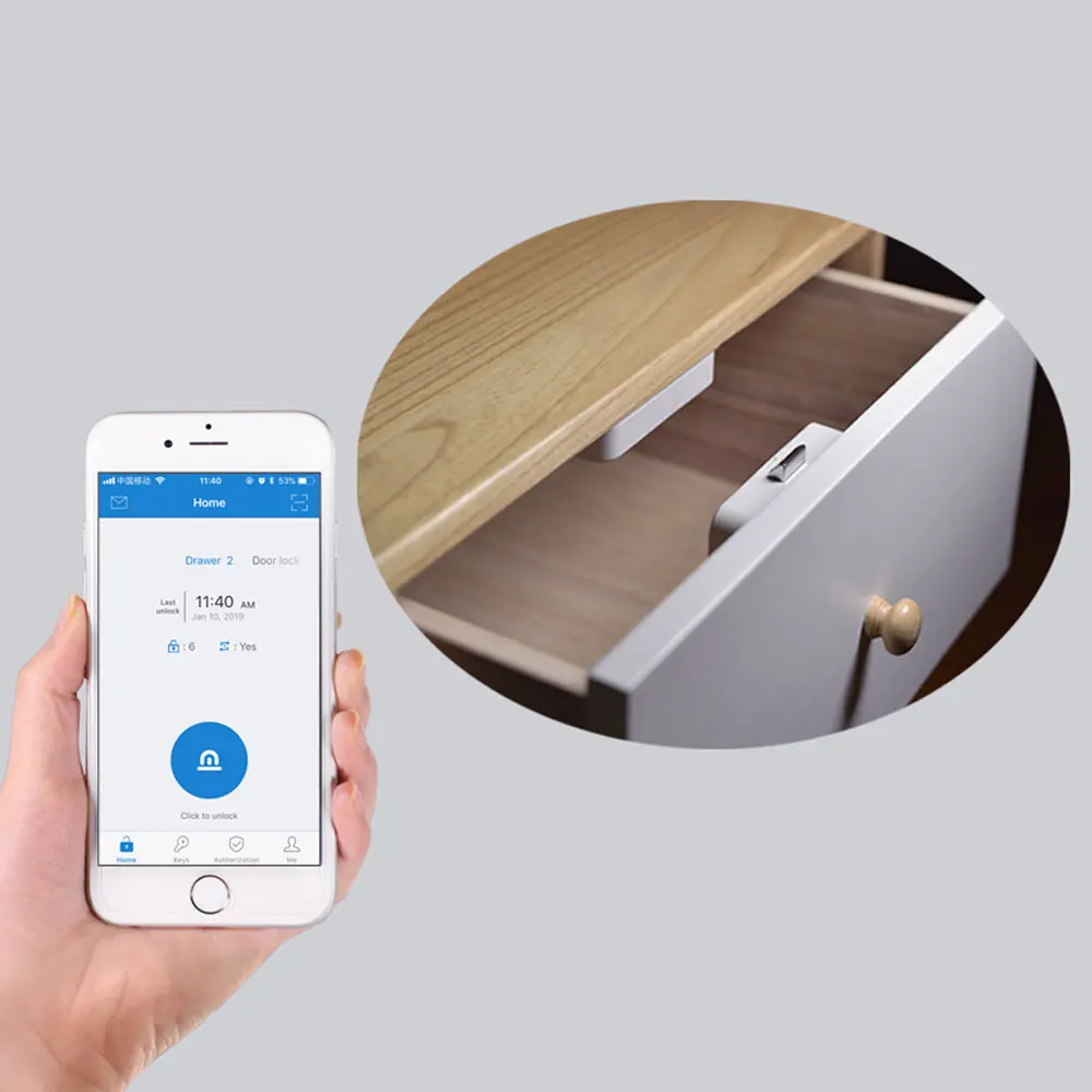 Интеллектуальный электронный замок с Bluetooth управлением через приложение для