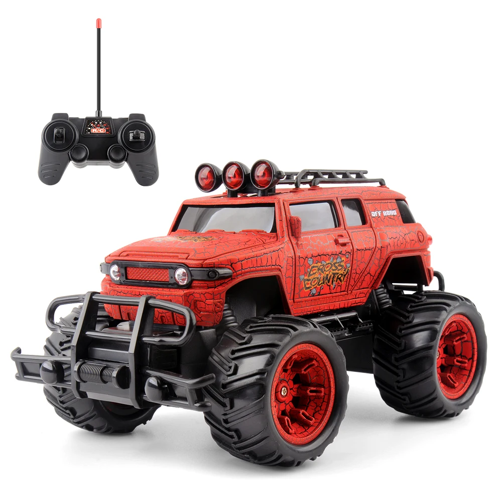 Радиоуправляемая машина 1/20 автомобилей на пульте управления 27 МГц Monstertruck внедорожные автомобили oyuncak игрушки для детей - Цвет: Красный