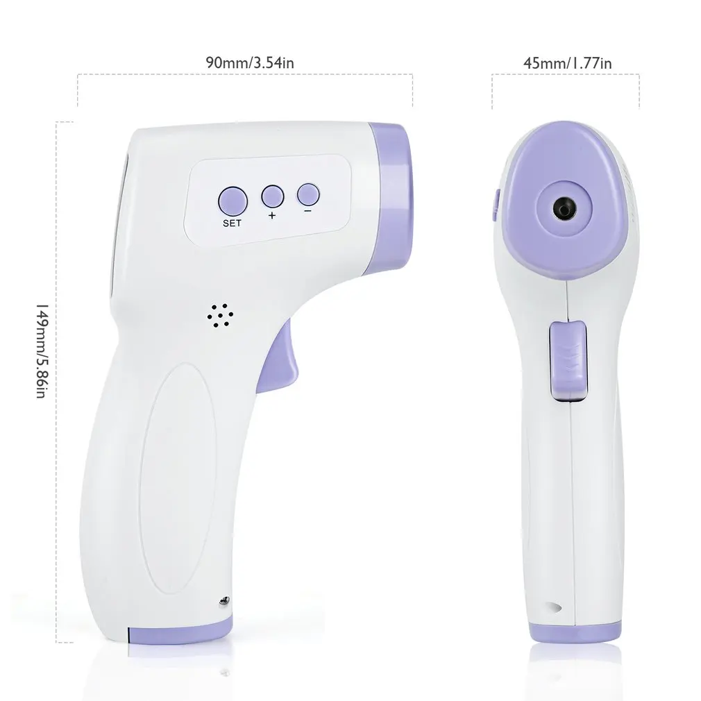 Non-Contact Adult Kids Body Forehead Infrared Thermometer Gun LCD Display Digital Laser Temperature Measurement Meter Tool