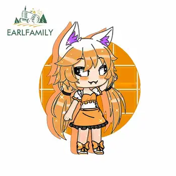 

EARLFAMILY 13cm x 10.2cm for Lolbit Gacha Life Auto Decal Fashion Occlusion Scratch Scratch-proof Car Sticker Motorcycle JDM