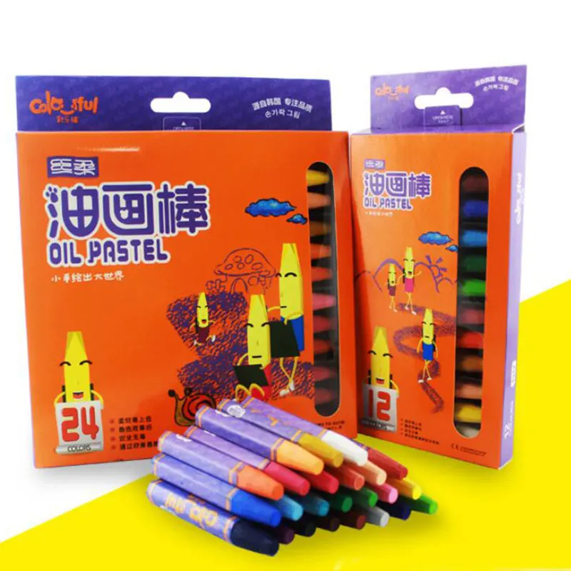Школьные канцелярские принадлежности 12 цветов картина маслом пастельный карандаш Детские чертежные принадлежности для художественных эскизов раскраска маркеры карандаши