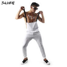 SUKIWML мужской комбинезон повседневные штаны уличный комбинезон хлопок Pantalon Homme брюки однотонные подтяжки рабочие брюки-комбинезон