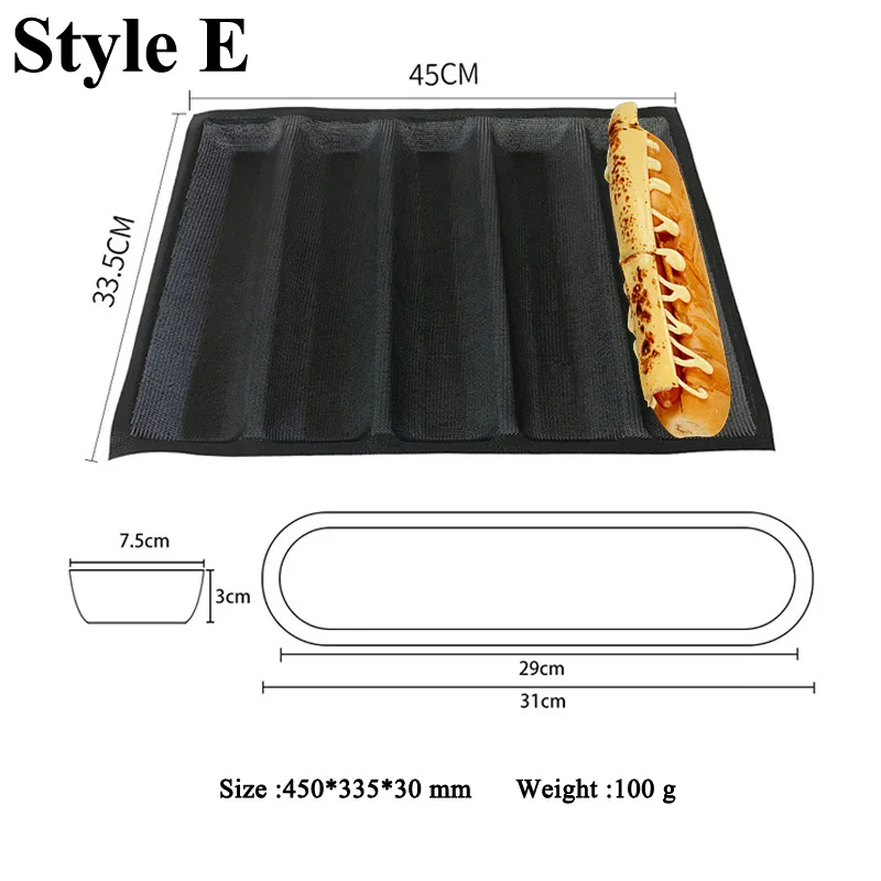 Meibum Perforated Bread Baking Mold Non Stick Glass Fiber Silicone Mould Hamburger Round Bun Tray Ba
