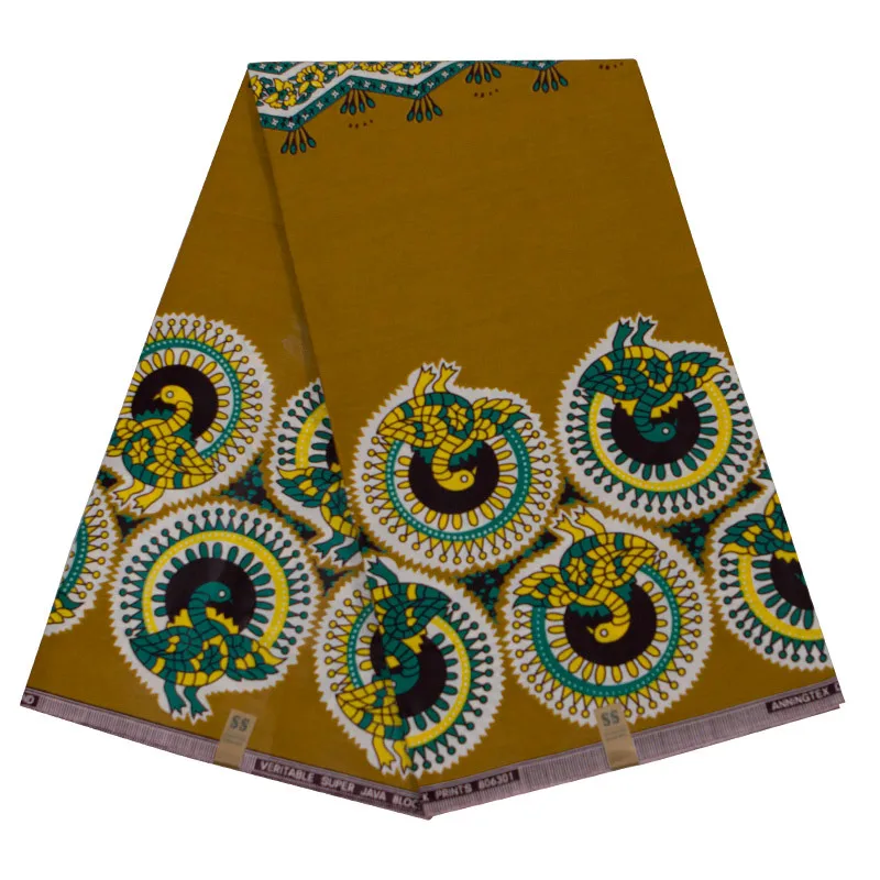 Настоящий голландский воск ткань хлопок Королевский Африка принты Анкара pagne tissu Высокое качество Африканский швейный материал для платья 6 ярдов