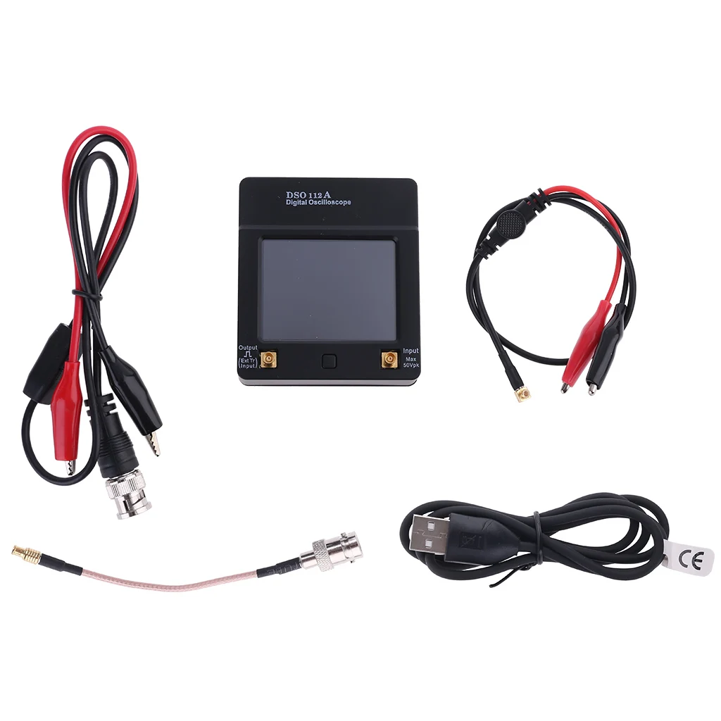 

DSO 112A Mini Digital Oscilloscope Touch Screen TFT Portable Pocket USB Interface 2MHz Bandwidth 5Msps Sampling Rate Drop Ship