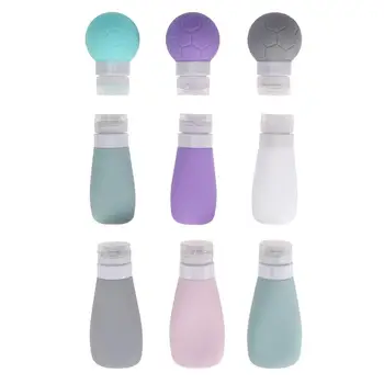 

9 Pcs Makeup Bottle Cosmetic Dispensers Portable Practical Reusable Empty Bottle For Camping Lution Cream