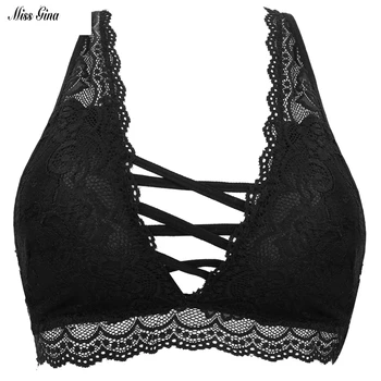 

Women Underwear Sexy Floral Lace Bralette Female Wireless Bra Brassiere Racerback Underwear Comfort Lingerie Intimate 1pcs/set