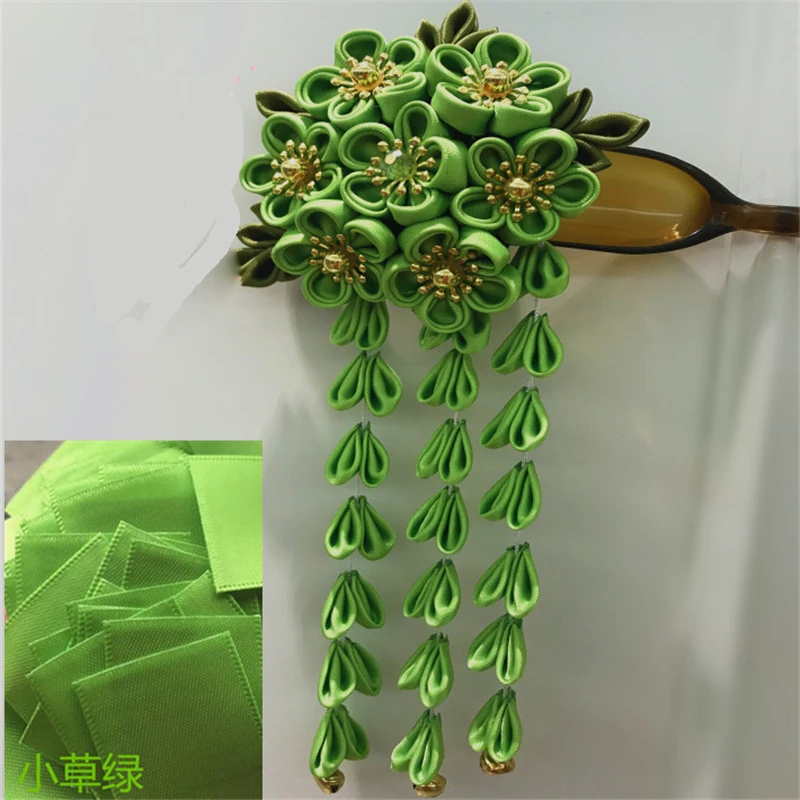 Сакура tsuami Kanzashi шпилька для ханьфу, косплей реквизит ручной работы, аксессуары для костюма, Цветочный декор для женщин и девочек, 1 шт - Цвет: G