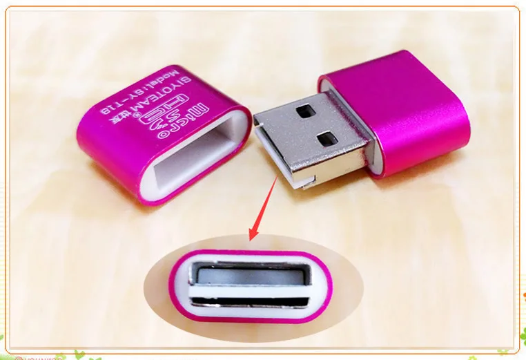 Кардридер портативный мини USB 2,0 micro sd tf t-flash адаптер флэш-накопитель для чтения карт памяти