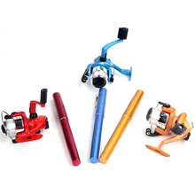 Мини алюминиевая портативная карманная ручка в форме рыболовной удочки