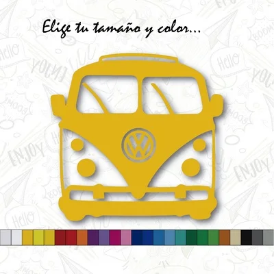 Sticker VW CALIFORNIA T1 car VOLKSWAGEN sticker vinyl Gold Metal