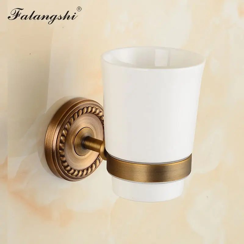 Toothbrush Holder 1 Античный ретро аксессуары для ванной комнаты медный держать полотенец для ванной вешалка для полотенец Держатель для фена держатель для бумаги мыльница крюк WB8801 - Цвет: Toothbrush Holder 1