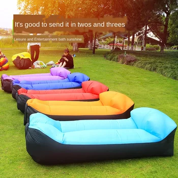 

Outdoor Beach Lounge Chair Fast Folding Camping Sleeping Bag Waterproof Inflatable Sofa Bag Lazy Camping Sleeping Bags Air Bed