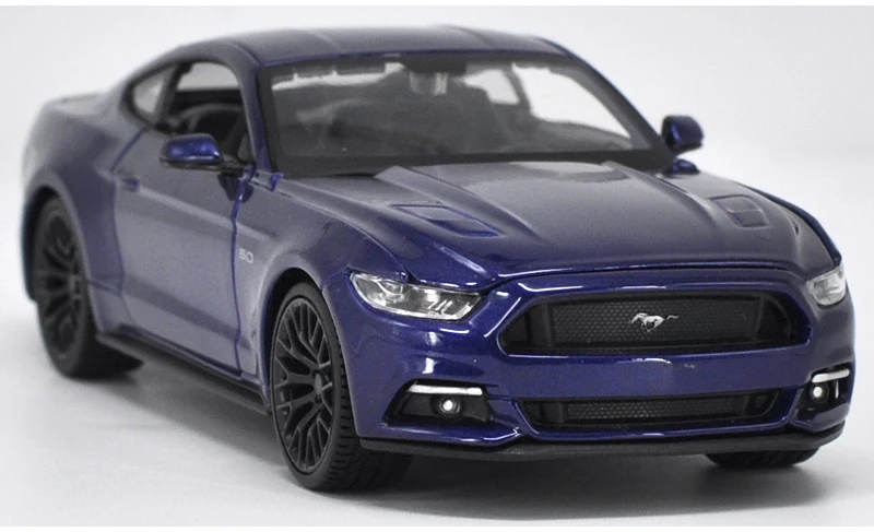 Maisto 1/24 1:24 2011 Ford Mustang GT Harley Edition спортивный гоночный автомобиль Транспортное средство литье под давлением дисплей Модель игрушки для детей мальчиков и девочек - Цвет: 2015 GT Blue