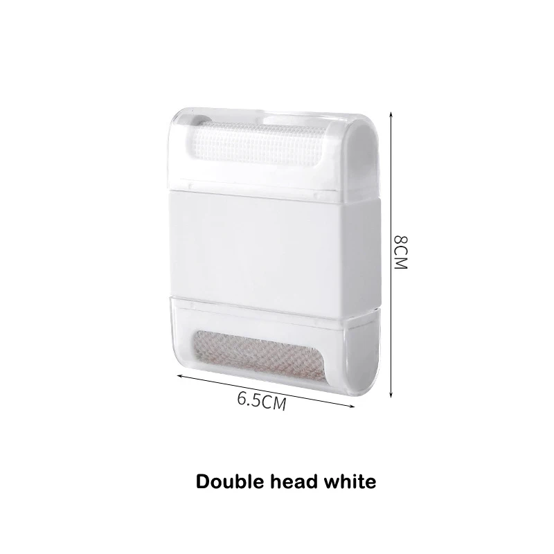 Прибор для сбора ворса аппарат для удаления катышков Fuzz машина для резки гранул портативная машинка для стрижки катышков триммер для одежды инструменты для стирки U3 - Цвет: White Double head