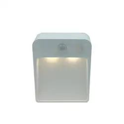 Квадратный Ночной светильник с датчиком движения, индукционный ночной Светильник для домашней спальни Y1AB