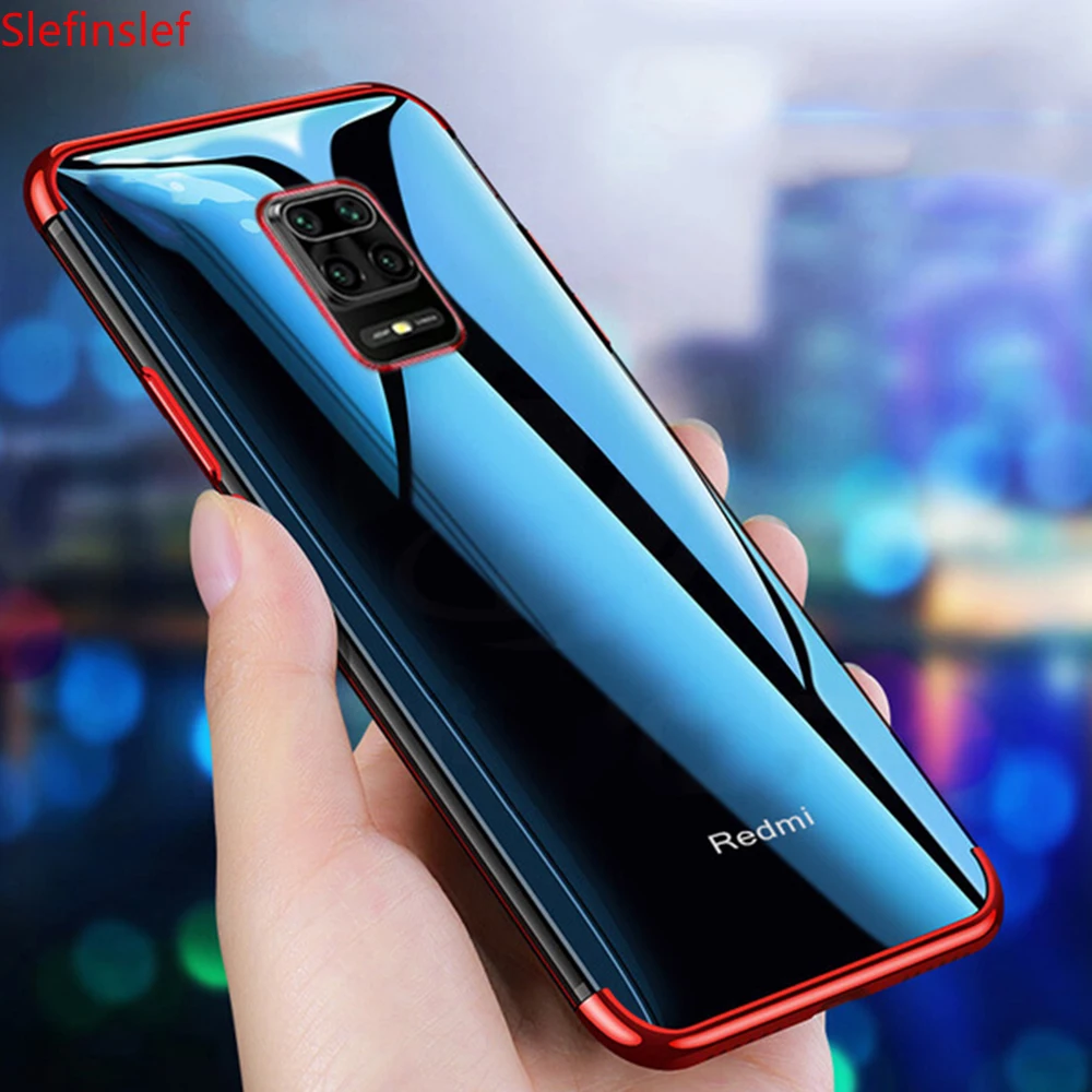 Чехол для Xiaomi Роскошный прозрачный мягкий силиконовый чехол из ТПУ с покрытием