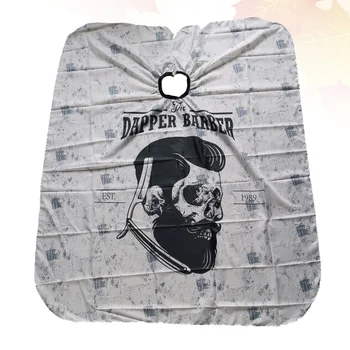 

1Pc Hairdressing Cape Creative Haircuting Apron Fashion Hairdressing Shawl for Hair Styling Cutting Dyeing (Grey)