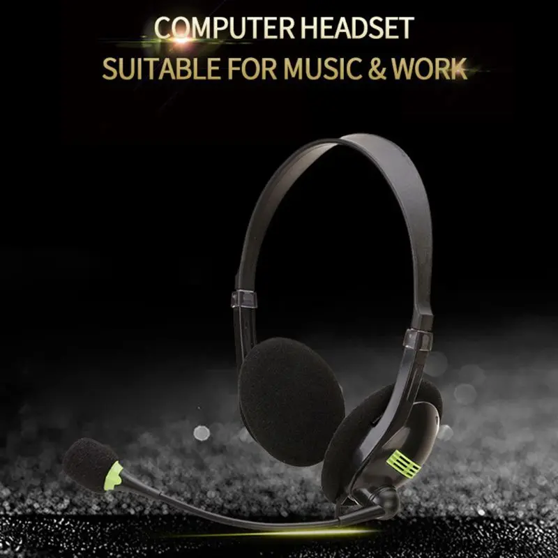 Universal Wired Stereo Headphone USB 3 5mm Interface Gaming Headset Laptop Computer PC Earphone with Microphone