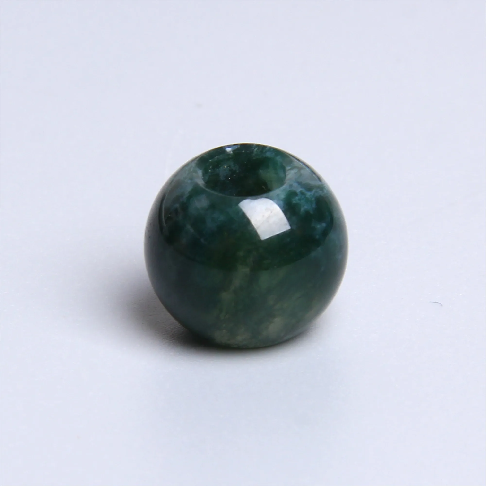 19. Indian agate 10 шт./партия натуральные большие дырочки, каменные бусы из драгоценных камней, шар, бусы украшение кулон для изготовления ювелирных изделий, браслет, ожерелье, серьги, отверстие 5 мм - Цвет: 19. Indian agate