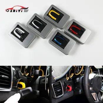 

Car interior key decoration is suitable for Porsche Cayenne Palamela MACAN 911 Boxster one-button start key shell modification