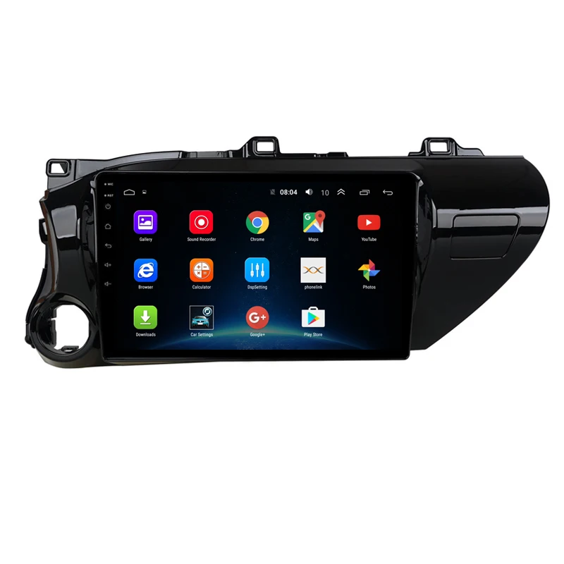 Best 10.1" Quad Core Android 9.1 Car DVD GPS For TOYOTA Hilux 2016 2017 Multimedia Navigation Radio stereo headunit bluetooth wifi 19