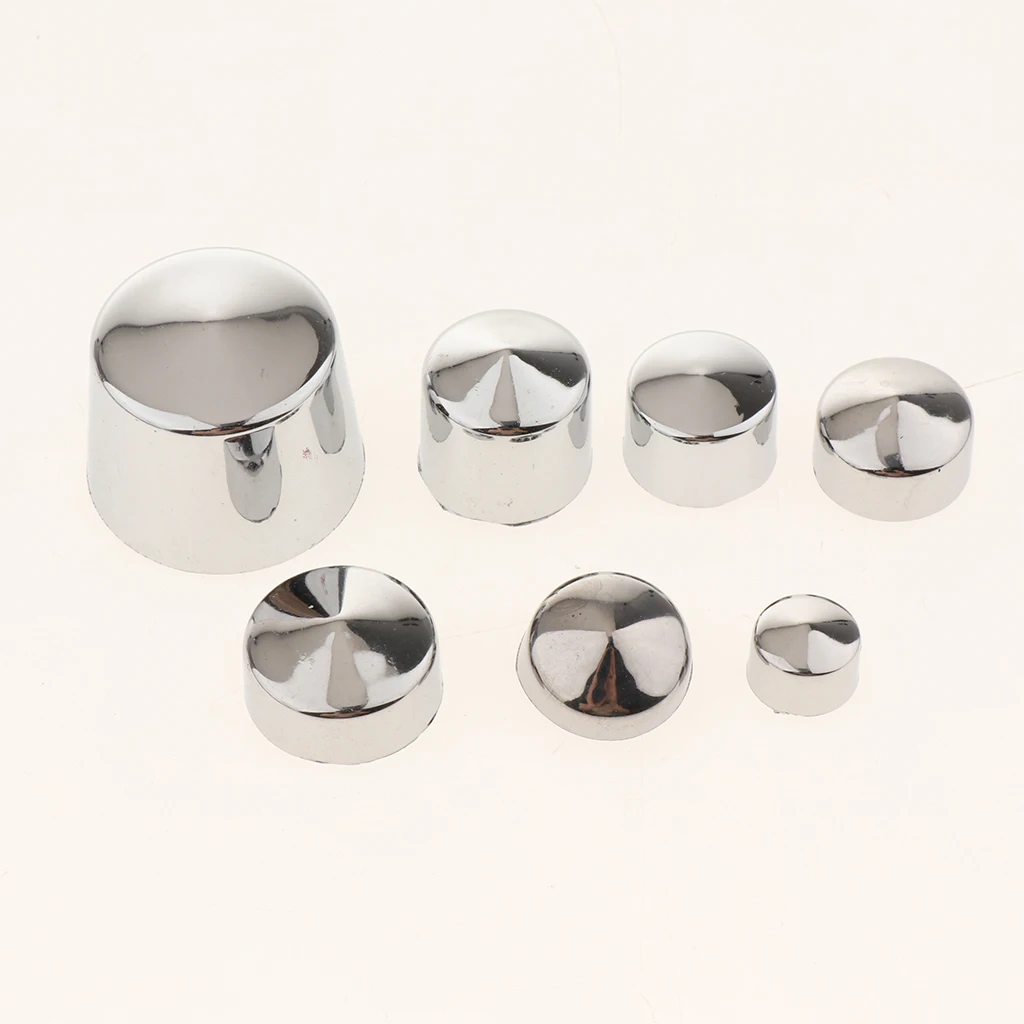 87pcs Chrome ABS Bolt Toppers Caps Covers Plug for Harley Softail Twin Cam Motorcycle Repair, Corrosion Resistance