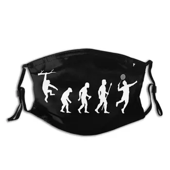 

Graphic Funny Badminton Evolution Unique Design Reusable Mouth Mask Great Quality Sunproof With Replaceable Filters