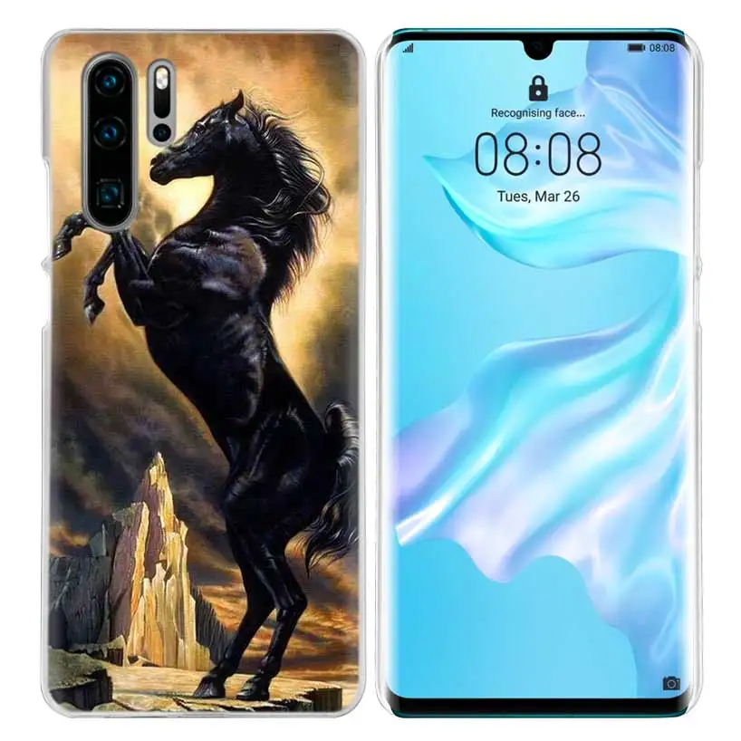 Horse чехол в виде животного для huawei Коврики 30 20 10 P20 P30 Lite Pro P Smart Y9 Prime Honor 8A 8X 10i ПК Чехлы для телефона