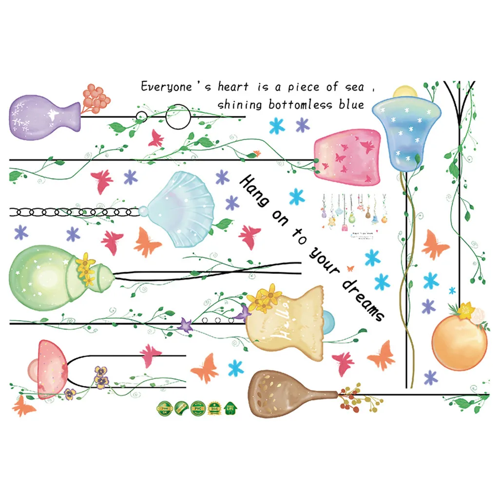 Стикеры kawaii наклейки на стену для детской лампы с рисунком оболочки детская