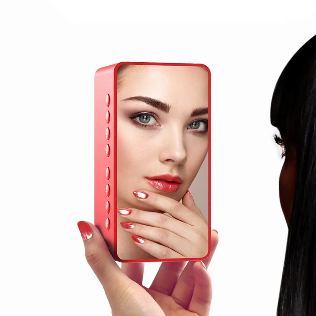 HIPERDEAL BT506 Мини Bluetooth беспроводной сабвуфер TF карта Аудио будильник домашний, Настольный Будильник Bluetooth Динамик Зеркало