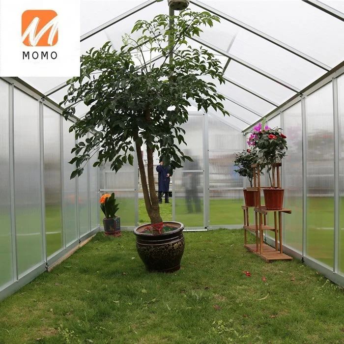 metal frame backyard agricultural aluminium flower greenhouse
