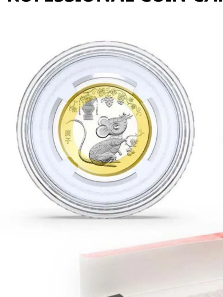 14mm 60mm Medal capsule fit.999 silver Coin holder Acrylic Case Round shape 5