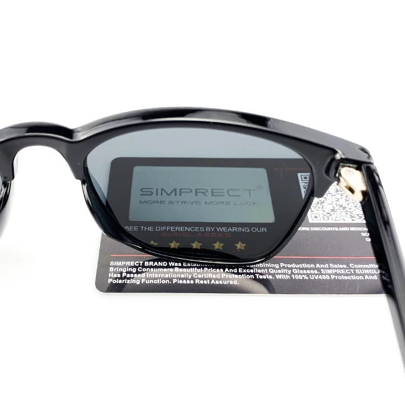SIMPRECT Polarized Sunglasses Men 2022 Retro Mirror Square Sunglasses Vintage Anti-Glare Driver's Sun Glasses For Men Oculos