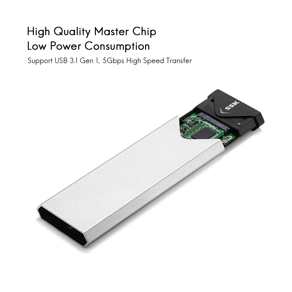 Корпус SSD SSK SHE C320 из алюминия с USB 3 1 на M.2 NGFF|Корпус жесткого диска| |