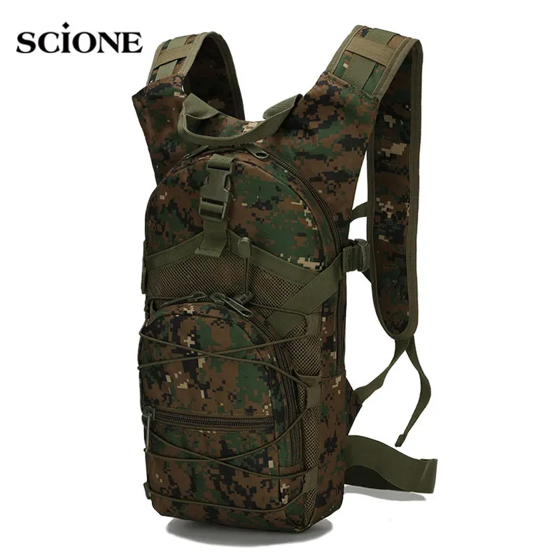 AOKALI 15L Molle Tactical Backpack Military Hiking Camping Outdoor Sport Bag US 