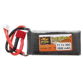 

2PCS ZOP Power 11.1V 1500MAH 30C Lipo Battery With T Plug For RC Models RC FPV Racing Drone Airplane Helicpter