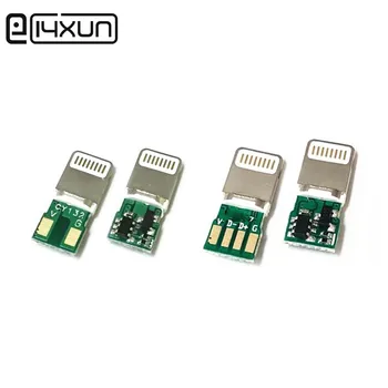 

4pcs 8Pin Male Plug USB Connector 8P DIY Self-Repair Welding Type Adapter Converter for iphone 8 9 10 6 Plus XR