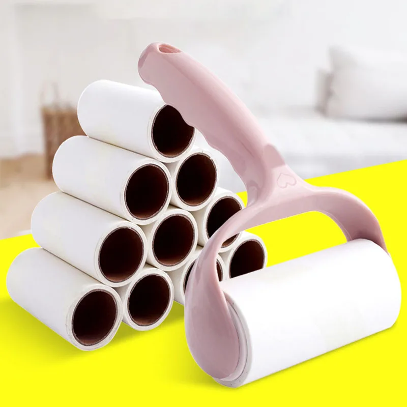

Multi-function hand-tear viscous device clothes dust roller clothes sheet sticky hair dust removal roller cleaner