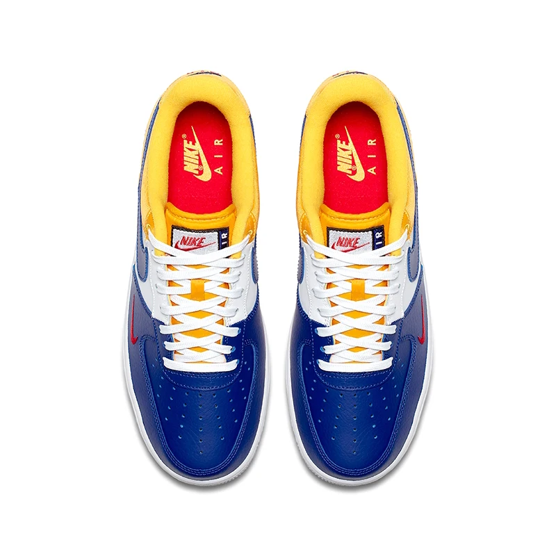 И аутентичный с Nike Air Force 1 Low мини Swoosh Для Мужчин's Скейтбординг обувь Спорт на открытом воздухе кроссовки Новое поступление 823511-601