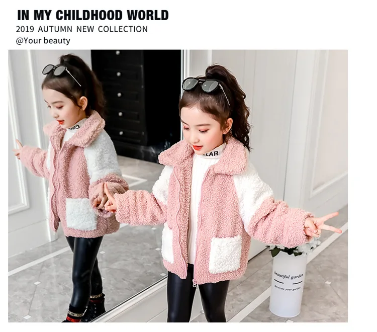New fashion children girls Winter Soft Fur Coat jacket Thick Warm Kids Girl Coats Clothes