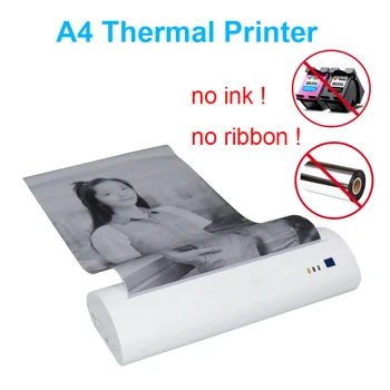

A4 Photo Thermal Document Printer Handheld Portable Printer Inkless Bluetooth Printer For iOS Android PC Support PDF File