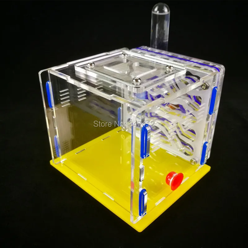 Acrylic Ant Workshop Nest Breathable Feeding Area Insect Reptile Farm Living House Feeding Nest 2nd Floor 9X9.5X8.5cm
