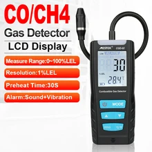 MESTEK Gas Analyzer Combustible Gas Detector Handheld Carbon Monoxide Meter Portable CO Gas leak Detector Gas Monitor Tester