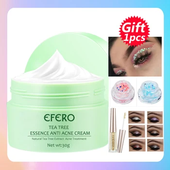 

EFERO Tea Tree Anti Acne Treatment Cream Face Cream Whitening Blackhead Acne Scar Removal Acne Spots Anti Acne Repair Skin Care