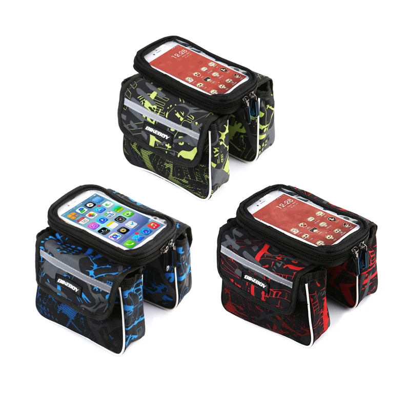 

Bicycle Bags Mountain Bike Hard Shell Front Beam Pack Cycling Mobile Phone Pack Top Tube Pack Waterproof Bicycle Accessories