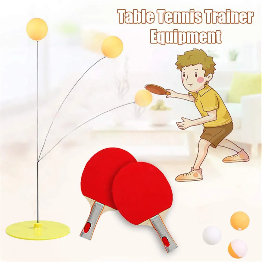 

Table Tennis Trainer Soft Shaft Training Machine Elasticity for Kid Adult Table Tennis Training Device Sports Interactive Game