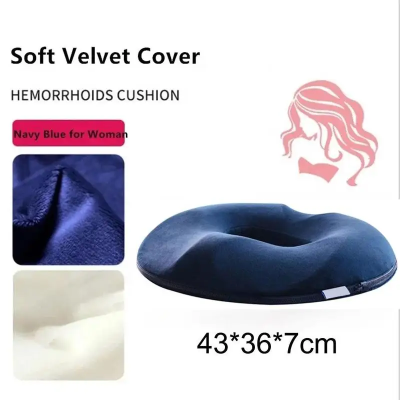 chair cushions Donut Pillow Hemorrhoid Seat Cushion Coccyx Orthopedic Massage Hemorrhoids Chair Cushion Office Car Pain Relief Support Pillows cushion covers