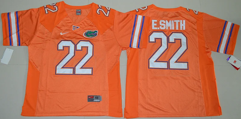 Цвет: желтый Новинка высокое качество, Florida Gaters Tim Tebow Jeff Driskel Emmitt Smith для мужчин Джерси - Цвет: Цвет: желтый